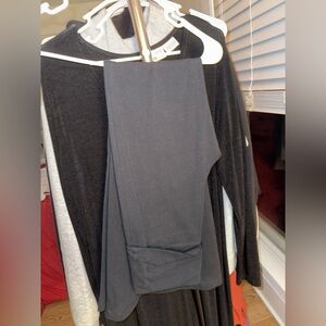 Aerie Black Super Flare Leggings